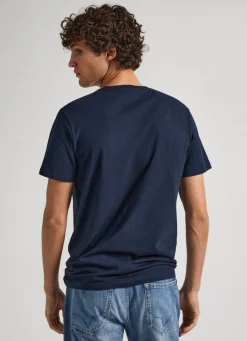Men Pepe Jeans 1973 Logo Print T-Shirt