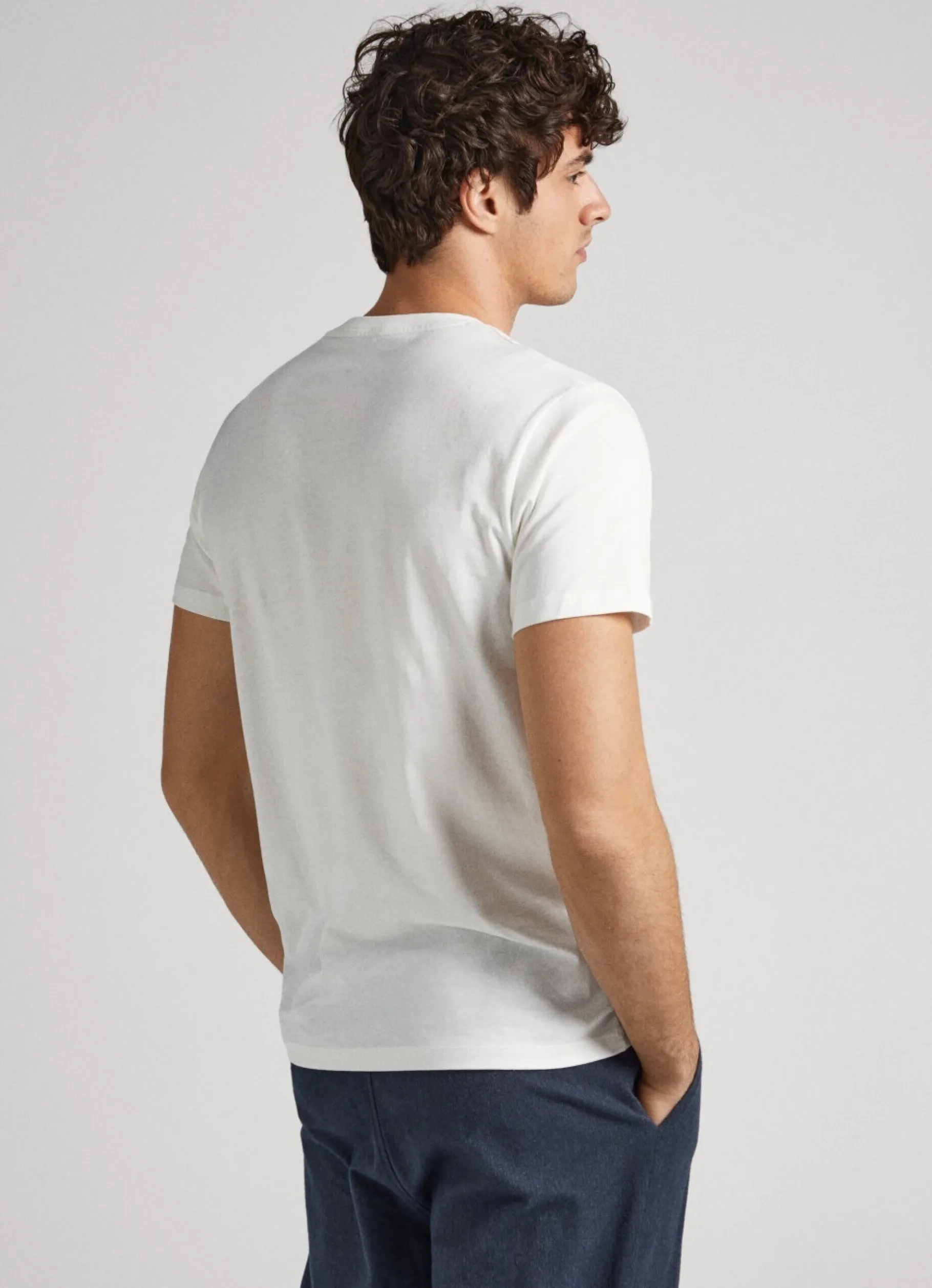 Men Pepe Jeans 1973 Logo Print T-Shirt