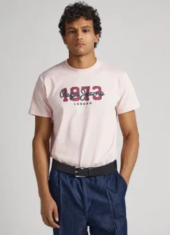 Men Pepe Jeans 1973 Logo T-Shirt