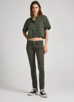 Women Pepe Jeans 5 Pocket Skinny Fit Trousers