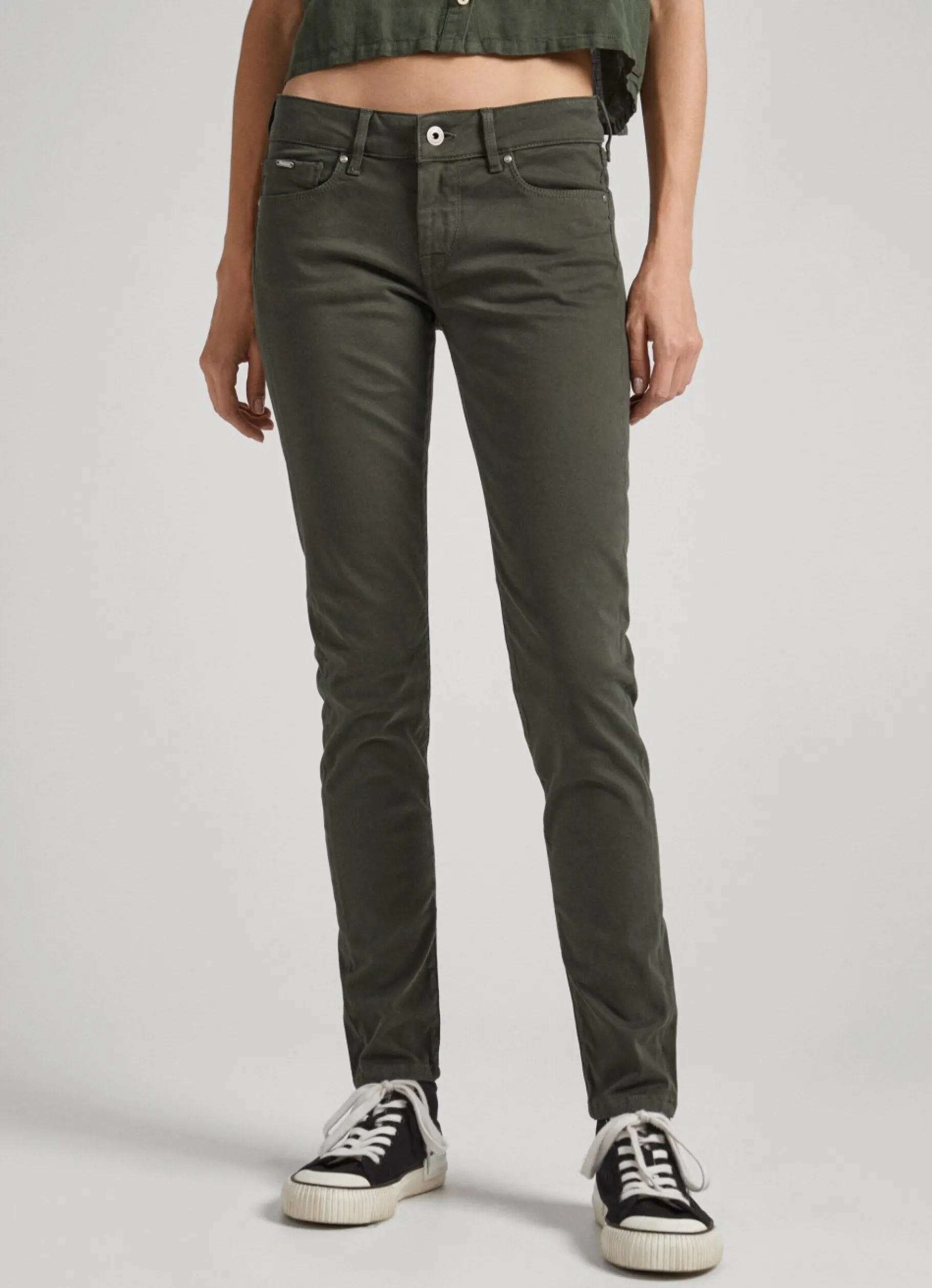 Women Pepe Jeans 5 Pocket Skinny Fit Trousers