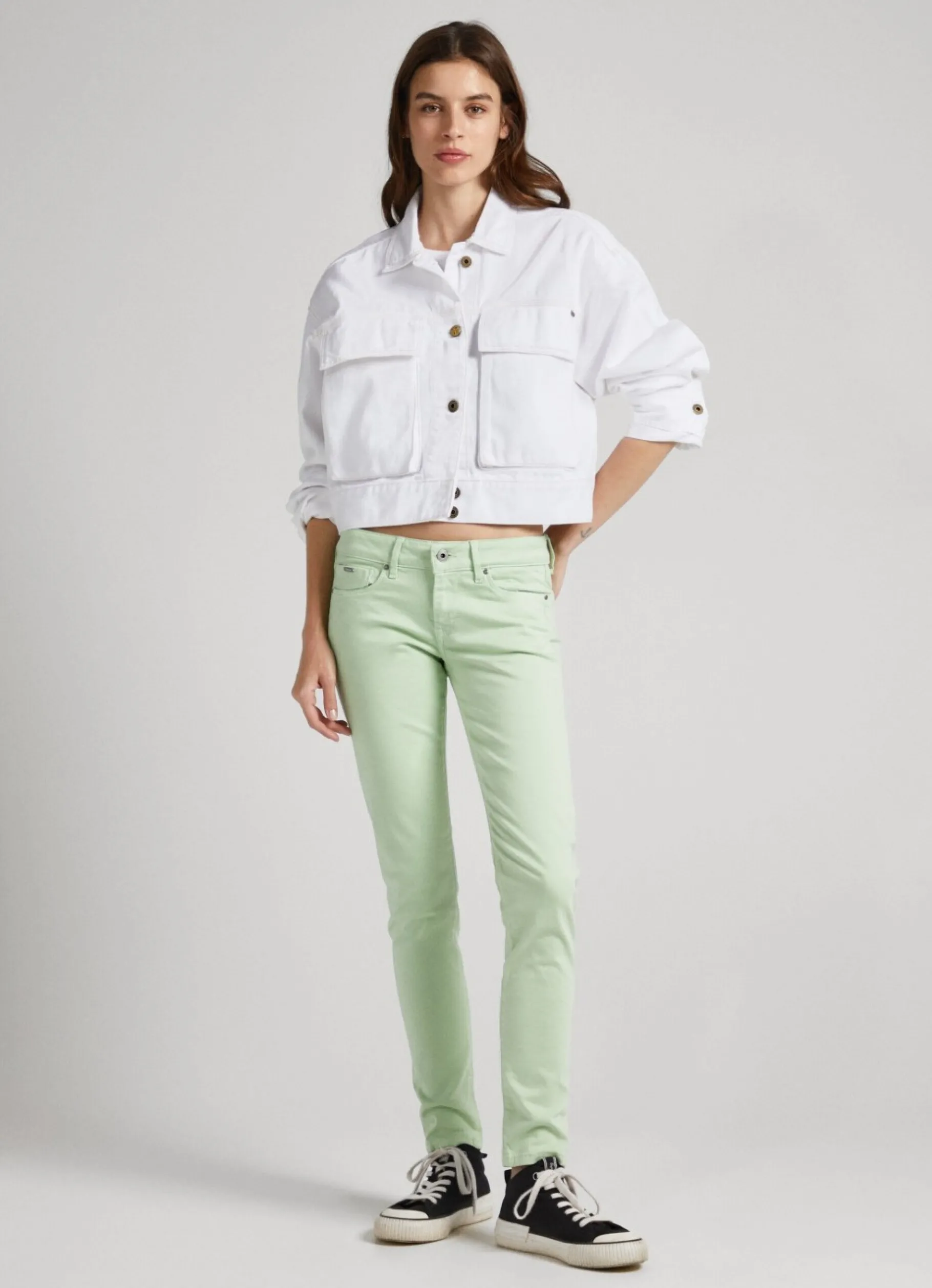 Women Pepe Jeans 5 Pocket Skinny Fit Trousers
