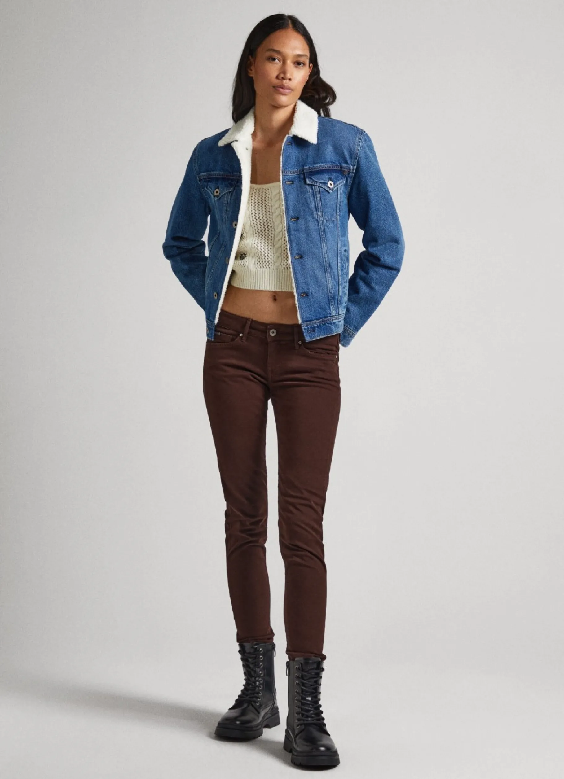 Women Pepe Jeans 5 Pocket Skinny Fit Trousers