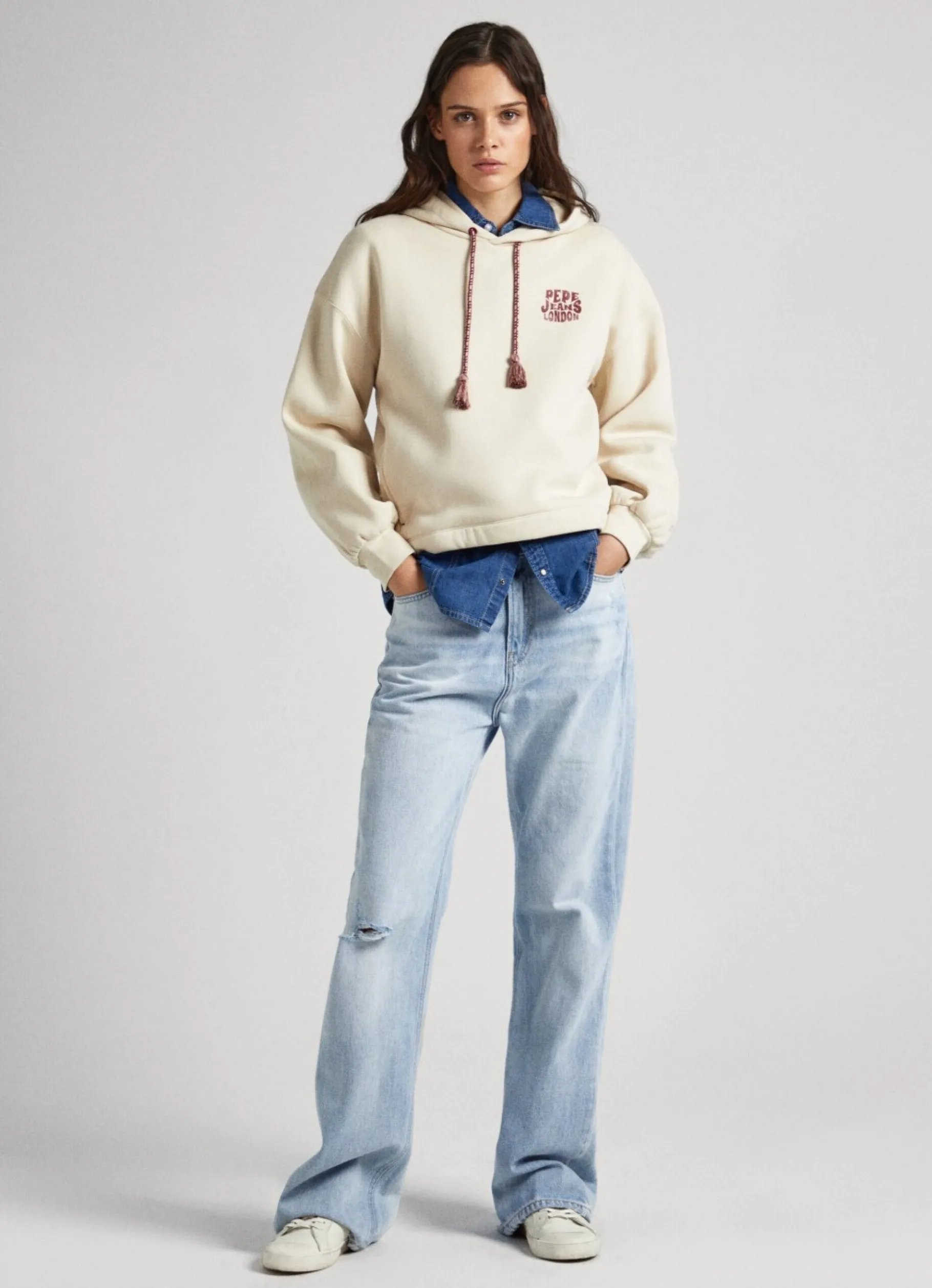 Women Pepe Jeans Adjustable Hoodie