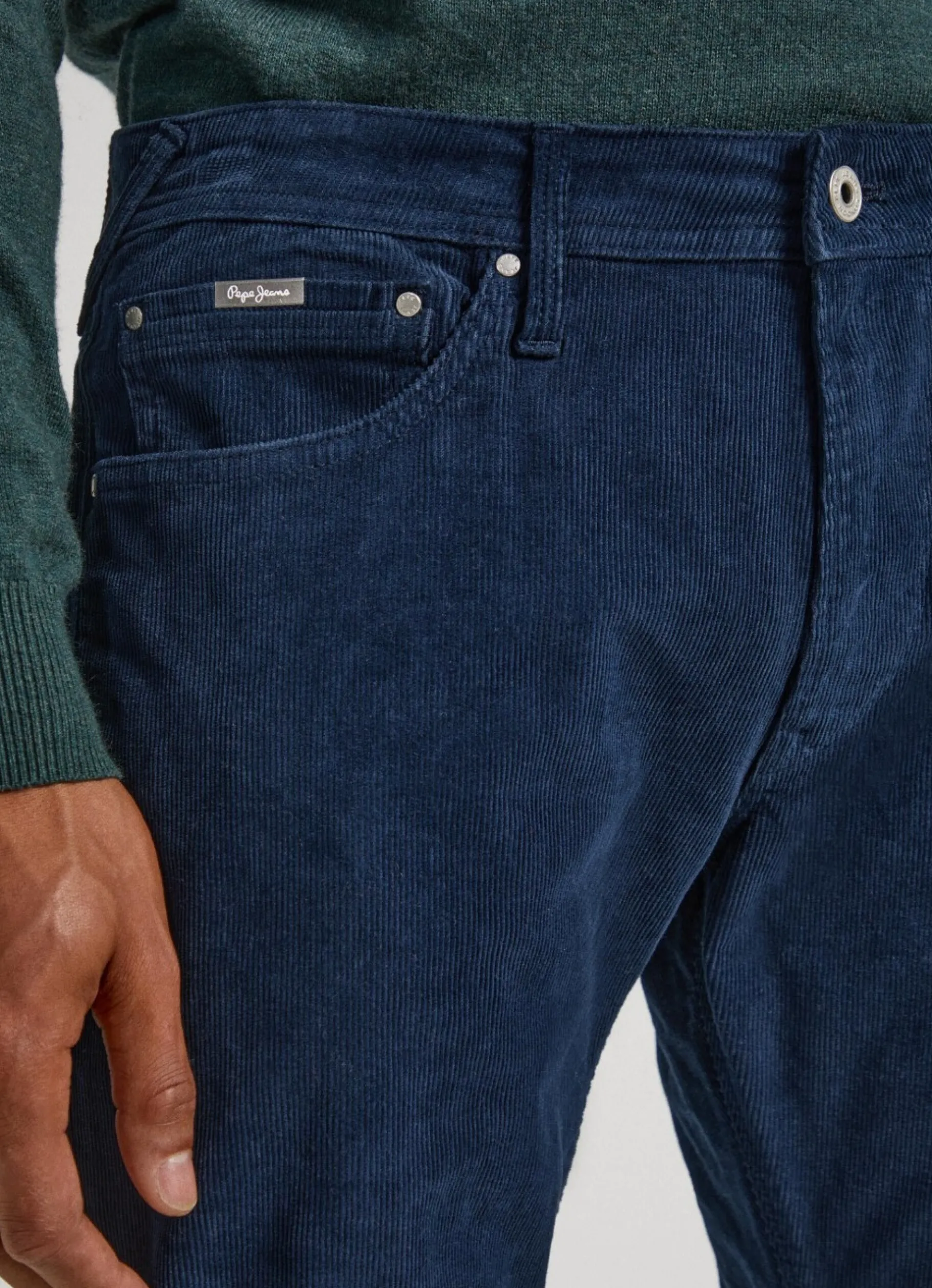 Men Pepe Jeans Alban Loose Fit Corduroy Trousers