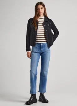 Women Pepe Jeans Alex Straight Fit Low-Rise Jeans