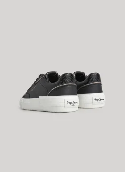 Women Pepe Jeans Allen Low Basic Trainers