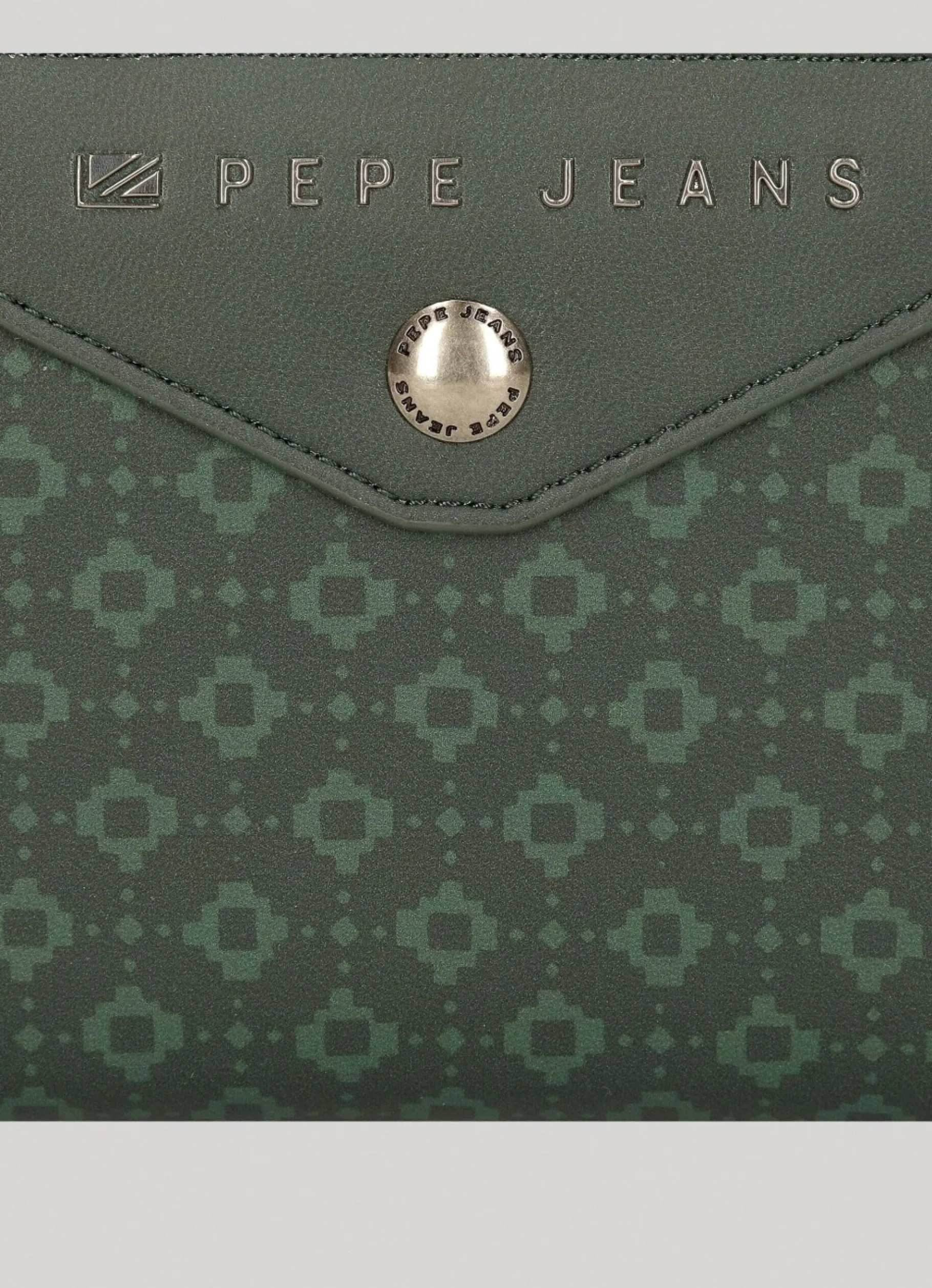 Women Pepe Jeans All-Over Geometric Print Wallet