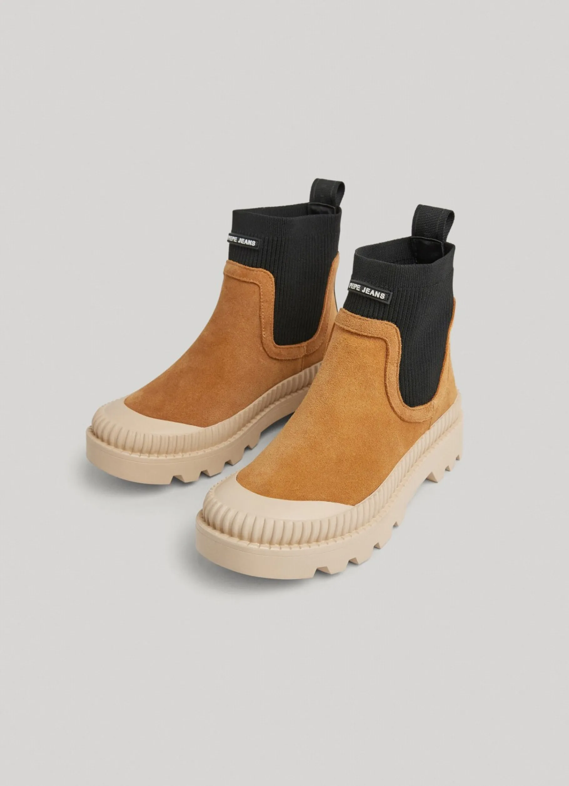 Women Pepe Jeans Ankle Boots With Sock Detail
