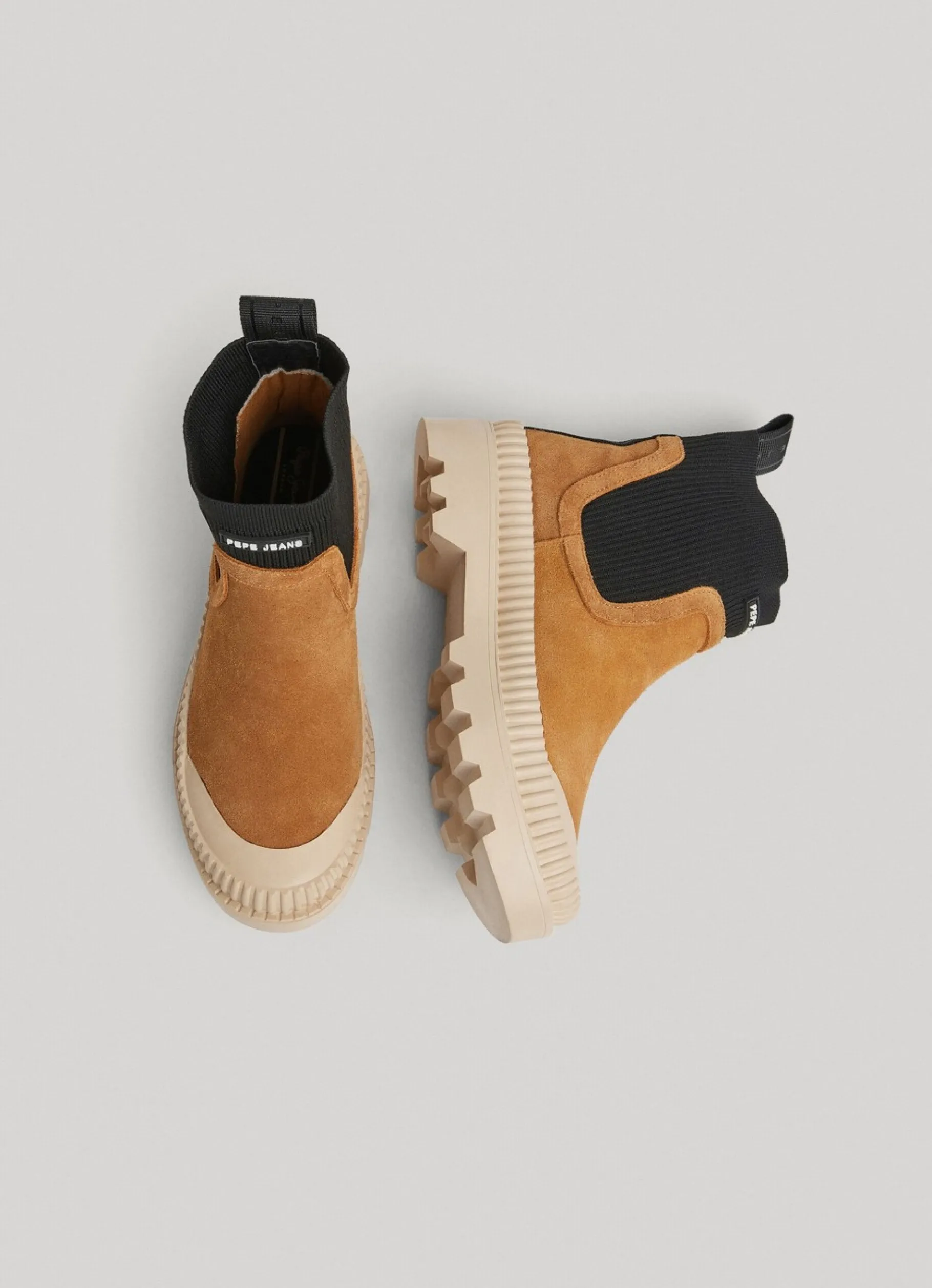 Women Pepe Jeans Ankle Boots With Sock Detail