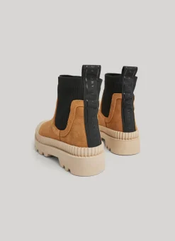 Women Pepe Jeans Ankle Boots With Sock Detail
