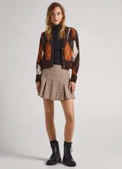 Women Pepe Jeans Argyle Jacquard Cardigan