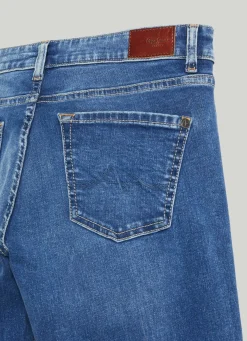 Women Pepe Jeans Aubrey Slim Fit Mid-Rise Jeans