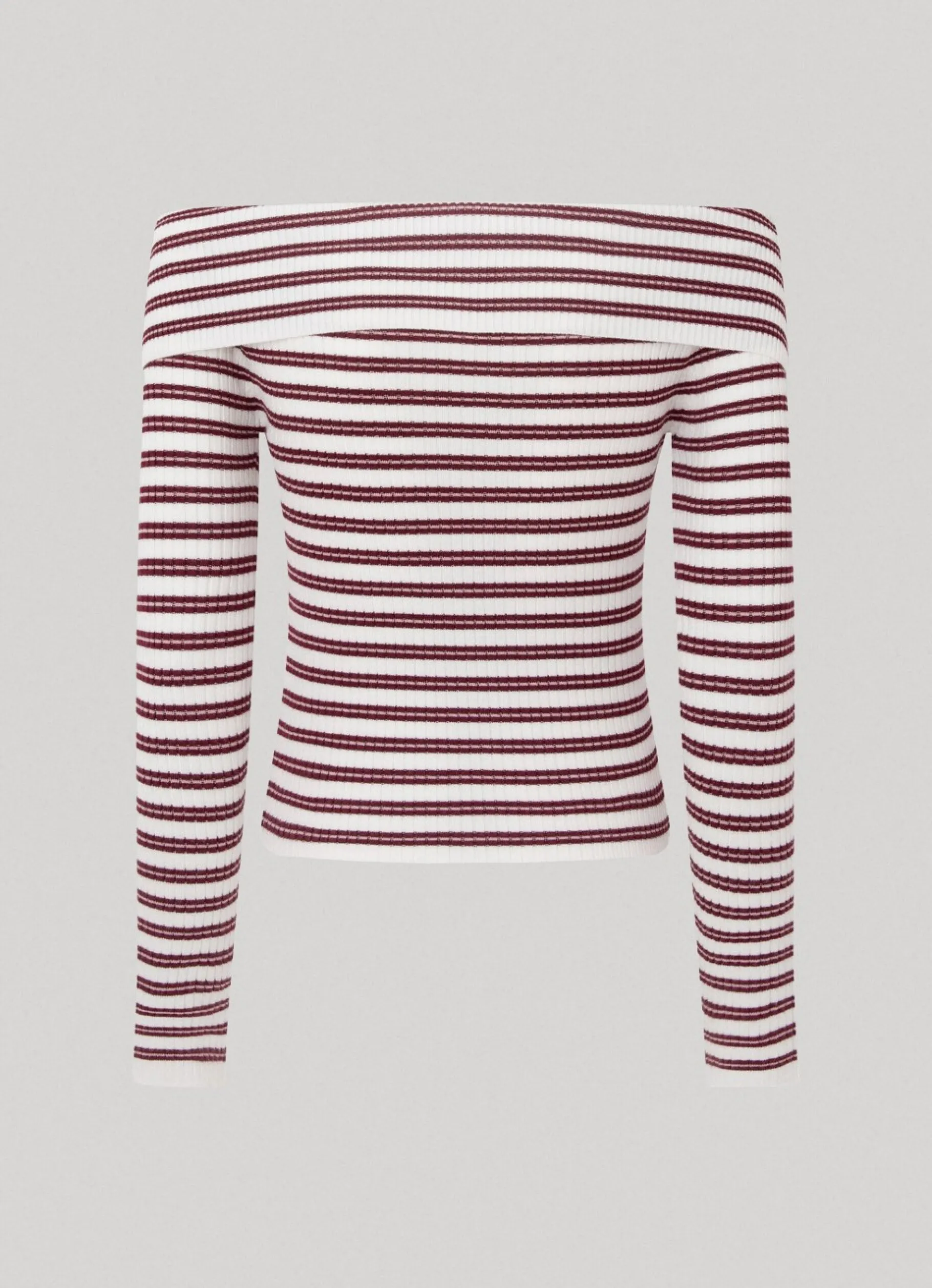 Women Pepe Jeans Bardot Stripe Print Top