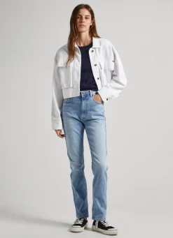 Women Pepe Jeans Betty Slim Fit High-Rise Jeans