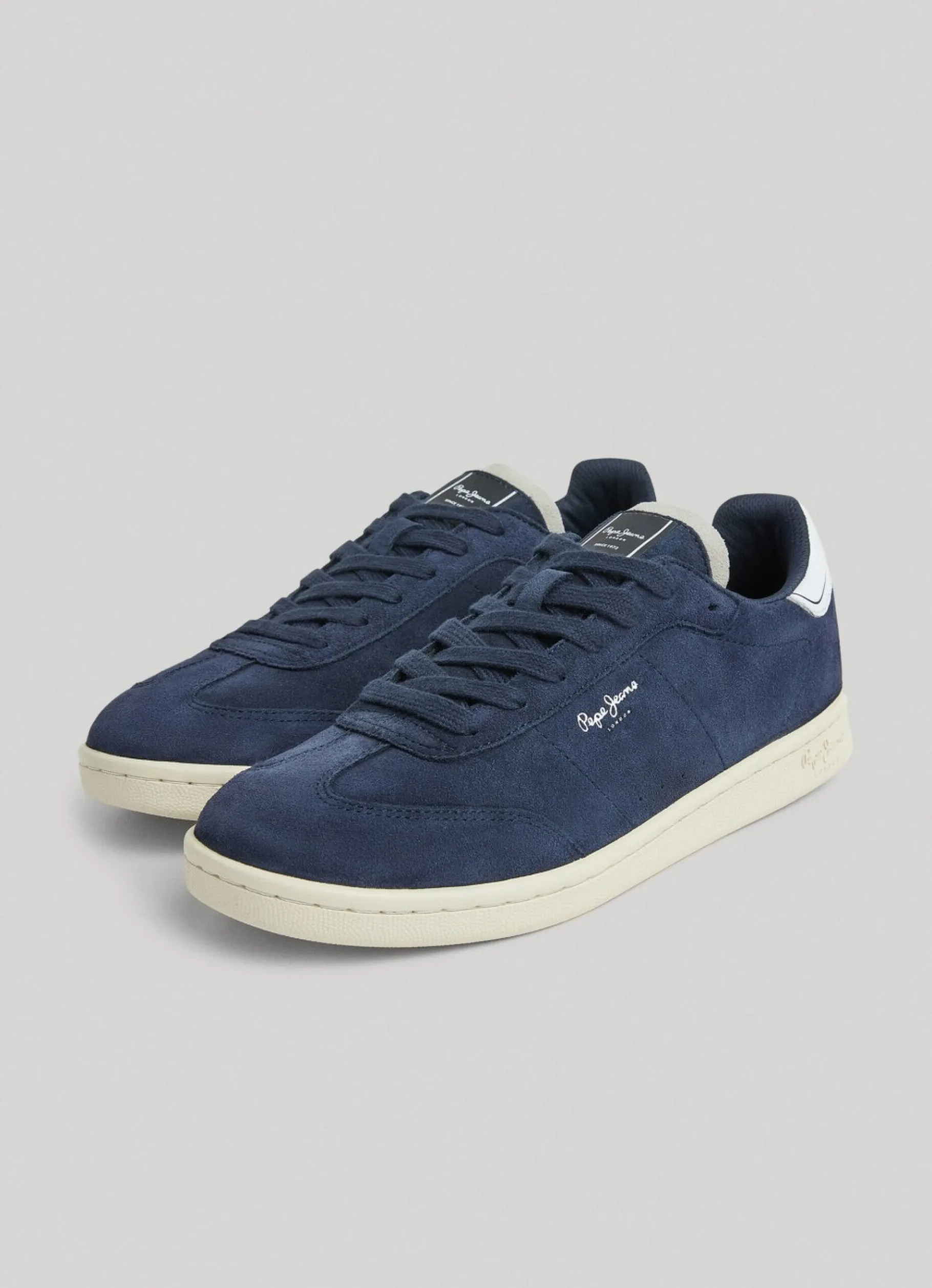 Men Pepe Jeans Bevis Player Suede Trainers