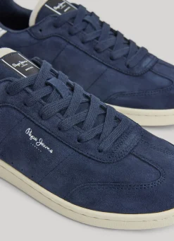 Men Pepe Jeans Bevis Player Suede Trainers