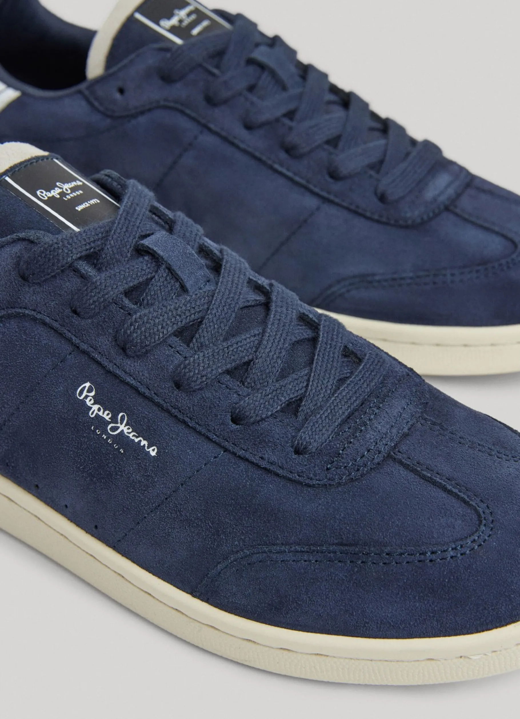 Men Pepe Jeans Bevis Player Suede Trainers