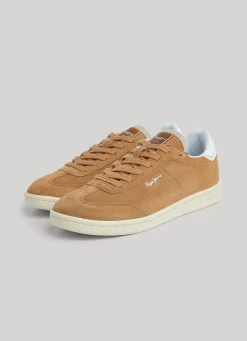 Men Pepe Jeans Bevis Player Suede Trainers