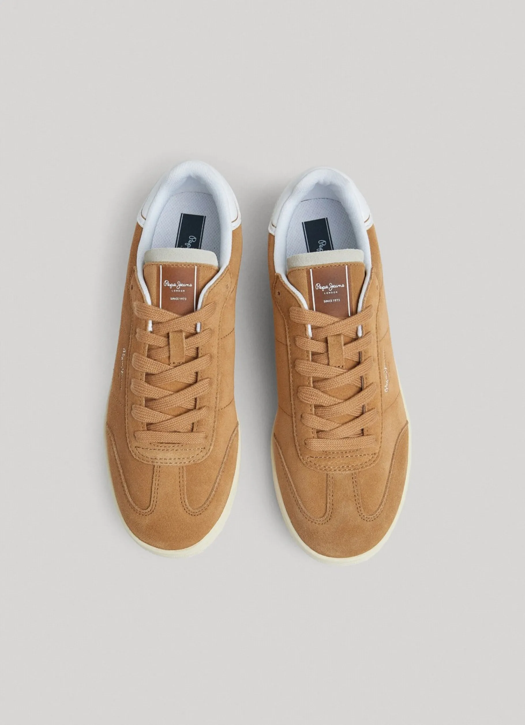 Men Pepe Jeans Bevis Player Suede Trainers