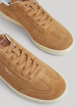Men Pepe Jeans Bevis Player Suede Trainers