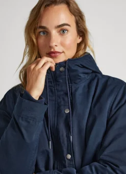 Women Pepe Jeans Blended Fabric Parka