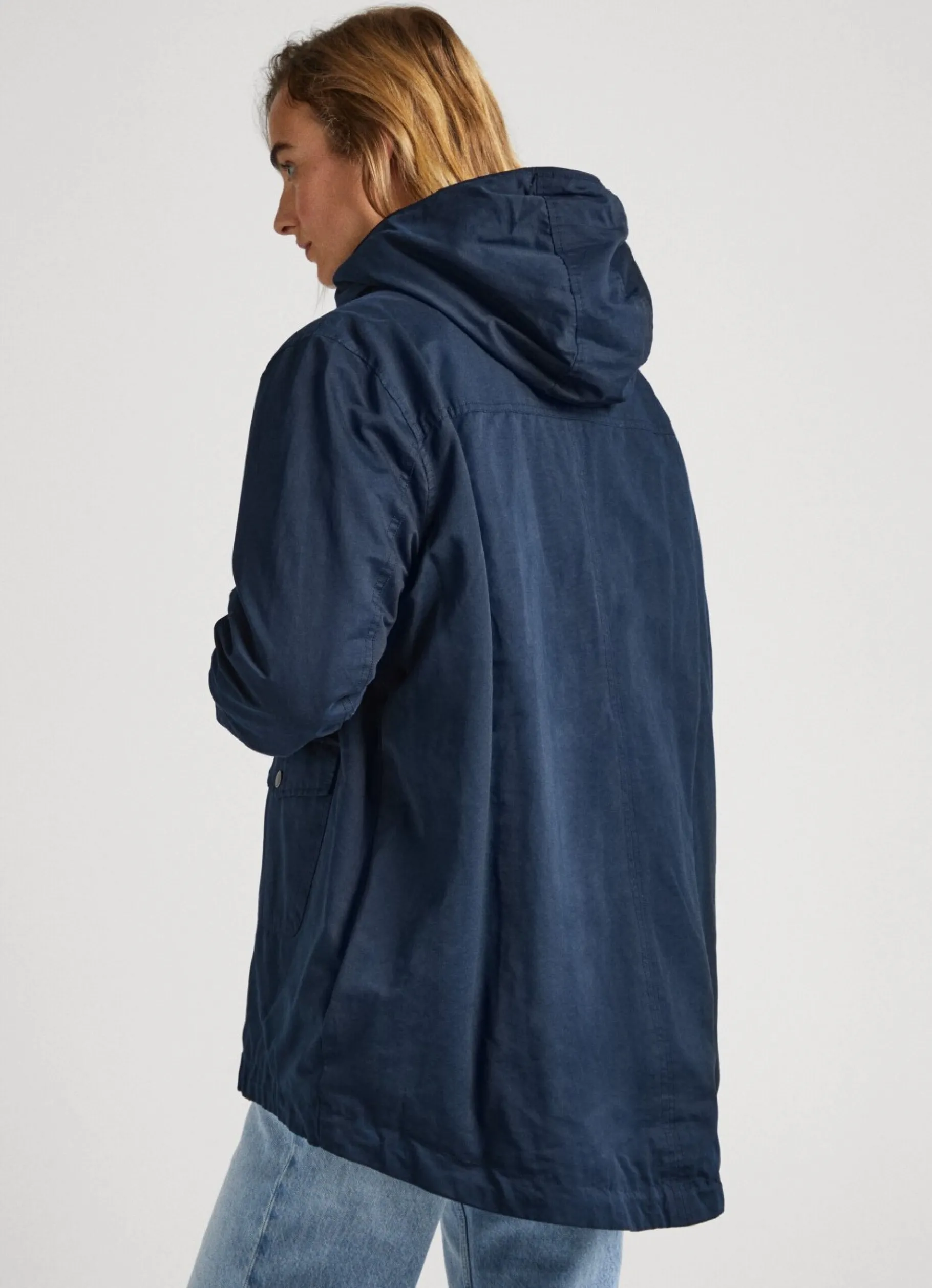 Women Pepe Jeans Blended Fabric Parka