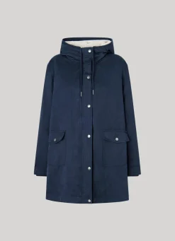 Women Pepe Jeans Blended Fabric Parka