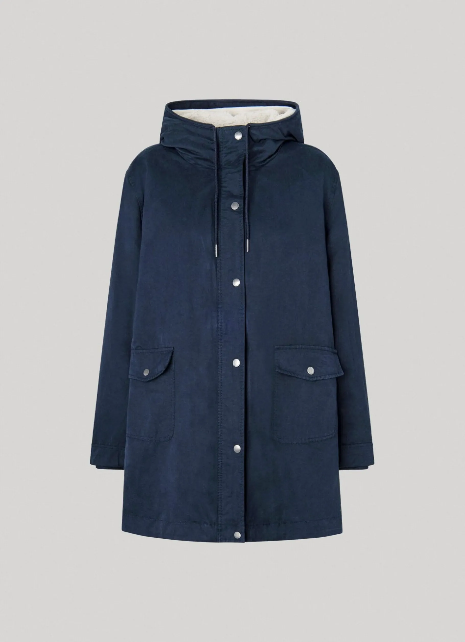 Women Pepe Jeans Blended Fabric Parka