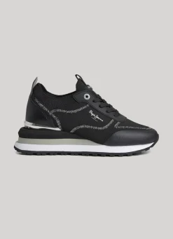 Women Pepe Jeans Blur Contour Combined Trainers