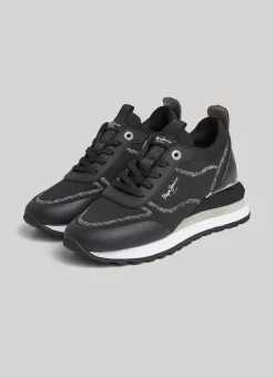 Women Pepe Jeans Blur Contour Combined Trainers