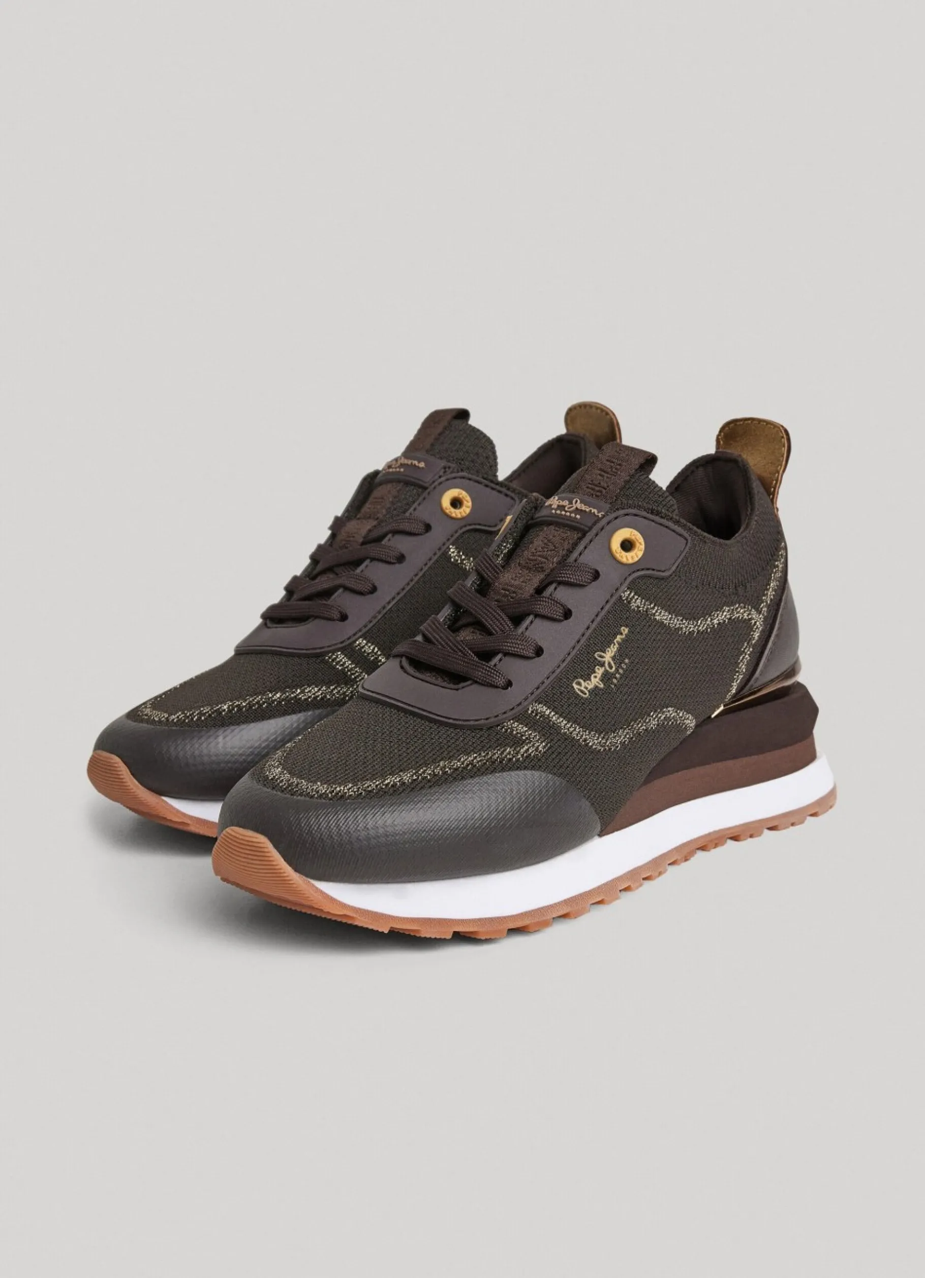 Women Pepe Jeans Blur Contour Combined Trainers