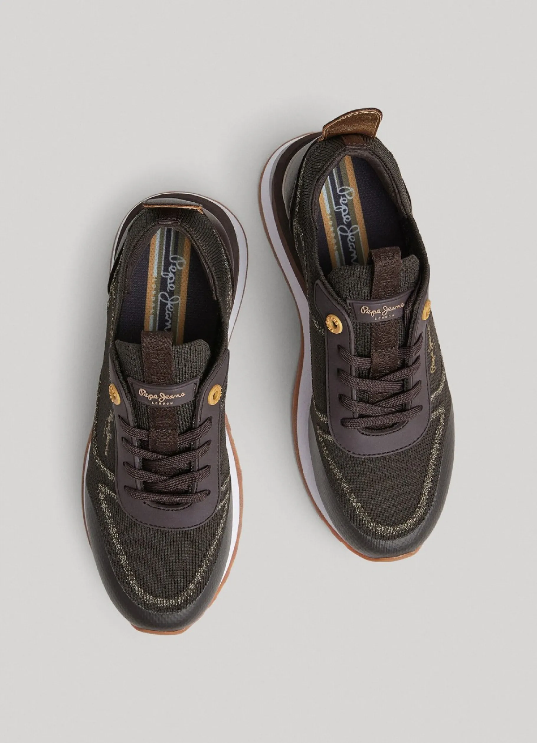Women Pepe Jeans Blur Contour Combined Trainers