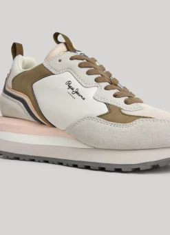 Women Pepe Jeans Blur Point Combined Trainers