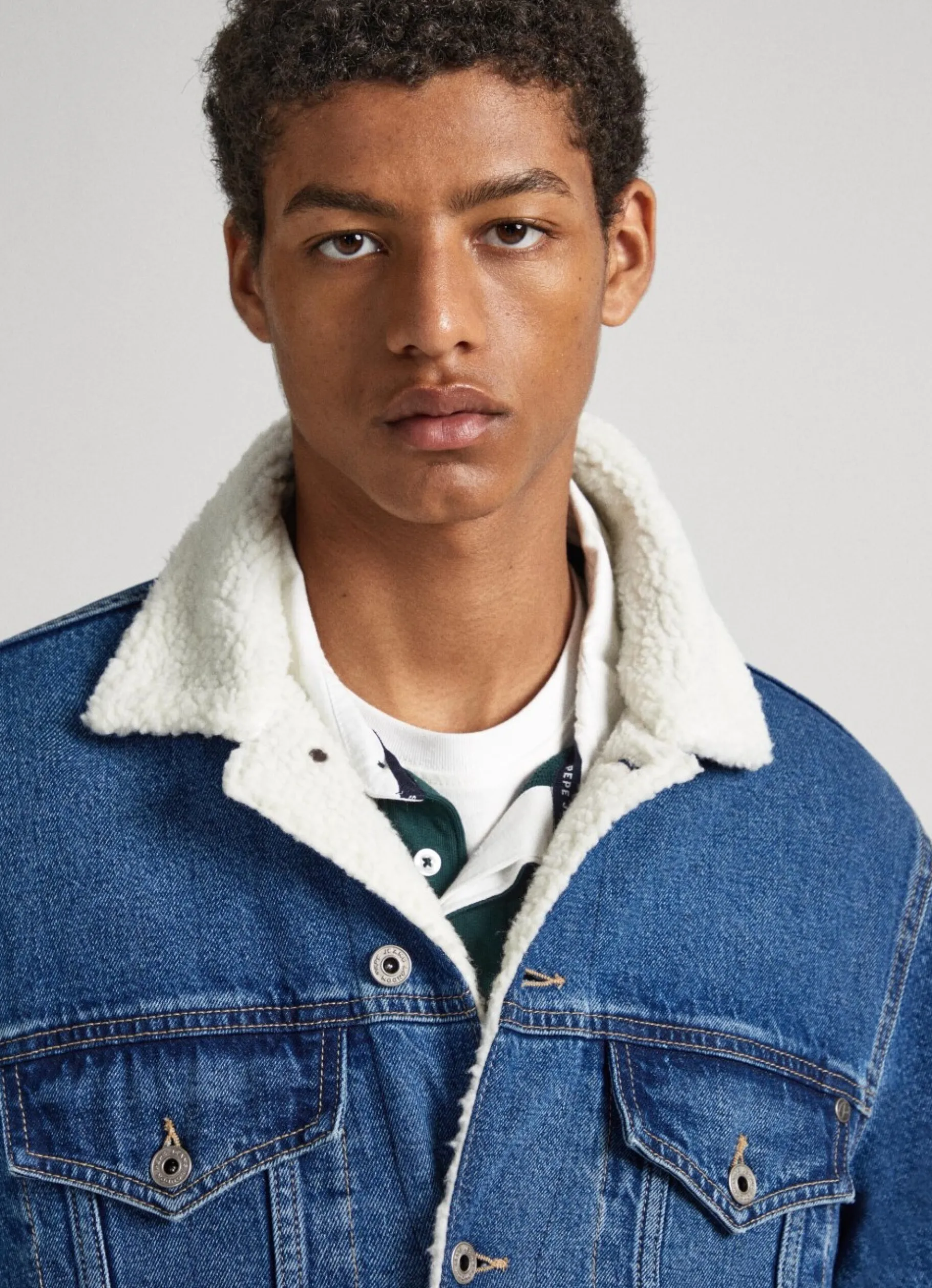 Men Pepe Jeans Borg-Lined Jacket