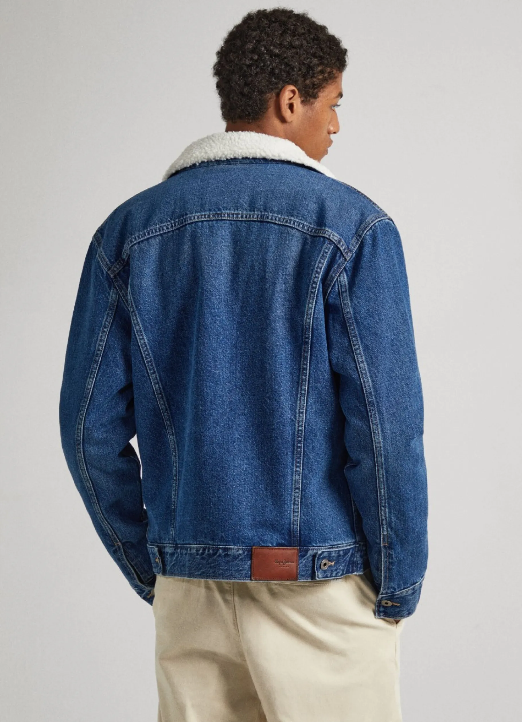 Men Pepe Jeans Borg-Lined Jacket
