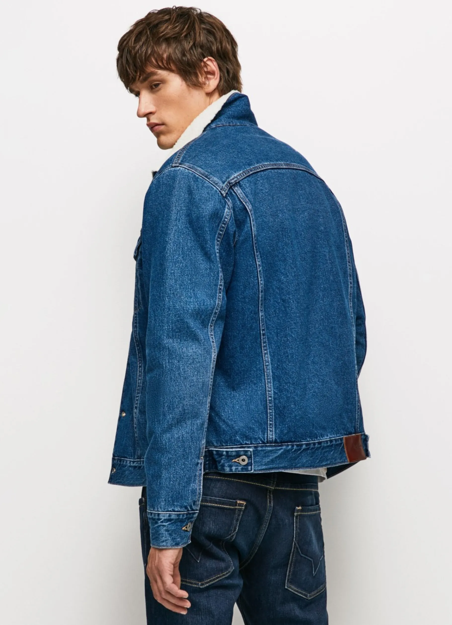 Men Pepe Jeans Borg-Lined Jacket