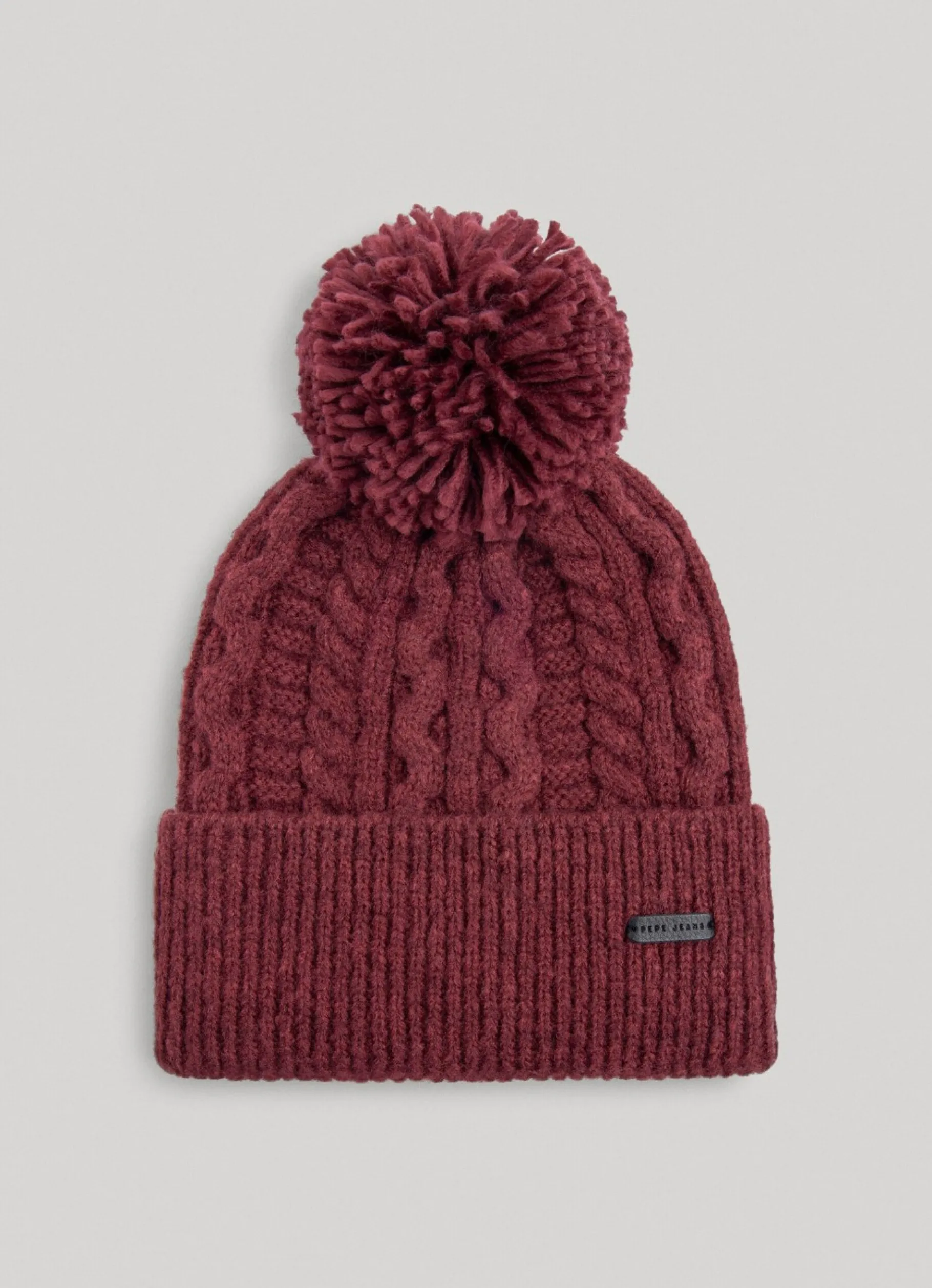Women Pepe Jeans Braided Cable Knit Beanie
