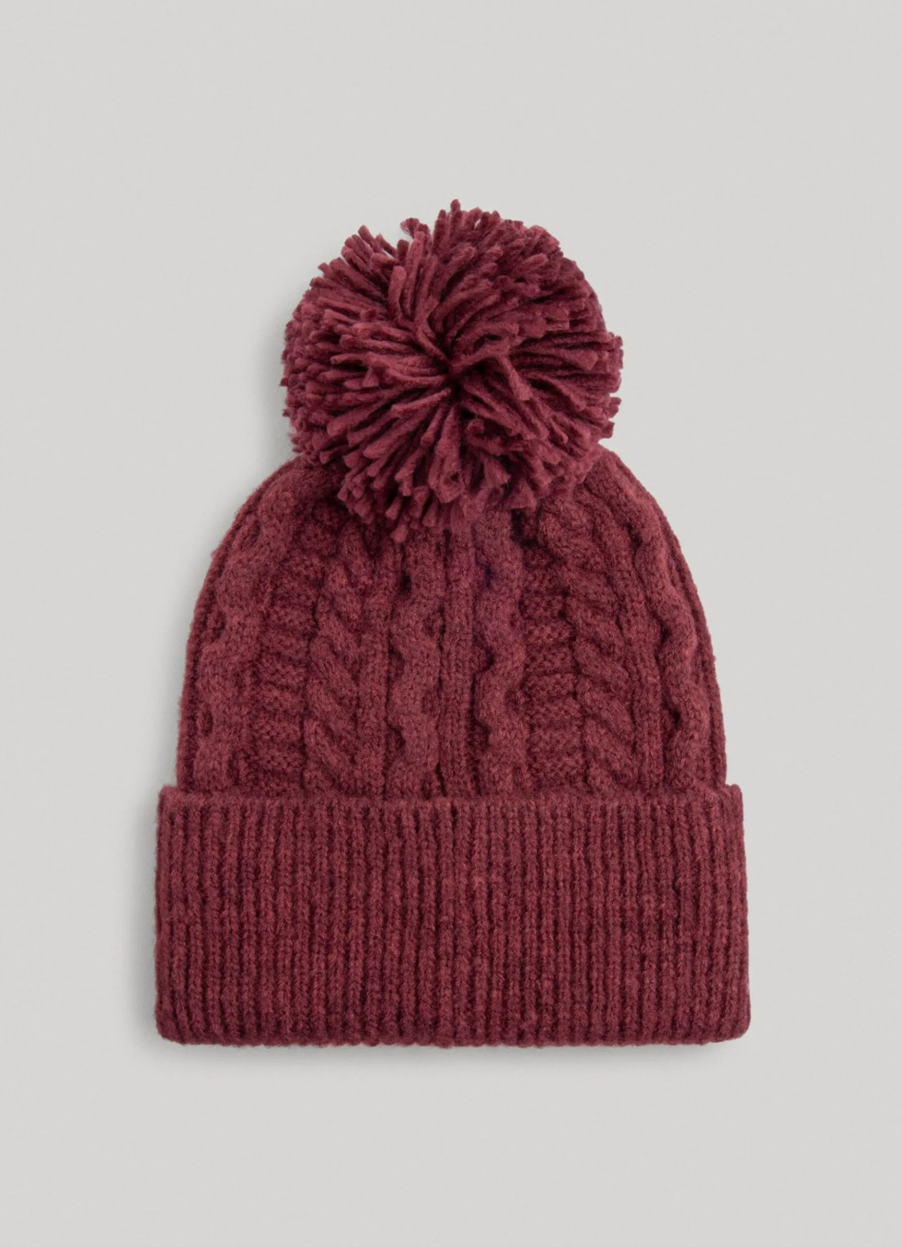 Women Pepe Jeans Braided Cable Knit Beanie