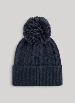 Men Pepe Jeans Braided Cable Knit Beanie
