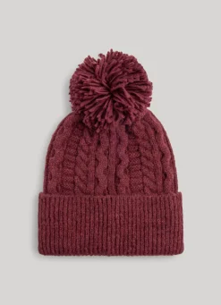 Men Pepe Jeans Braided Cable Knit Beanie