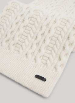 Women Pepe Jeans Braided Cable Knit Scarf