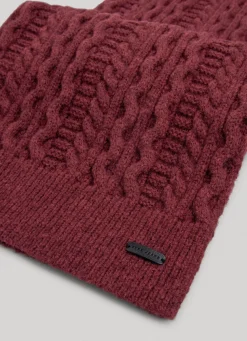 Women Pepe Jeans Braided Cable Knit Scarf