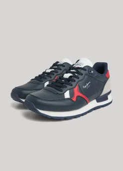 Men Pepe Jeans Brit Basic Running Shoes