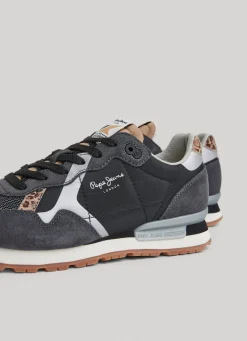 Women Pepe Jeans Brit Print Night Running Shoes