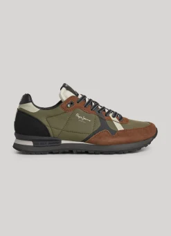 Men Pepe Jeans Brit Print Running Shoes