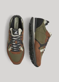 Men Pepe Jeans Brit Print Running Shoes