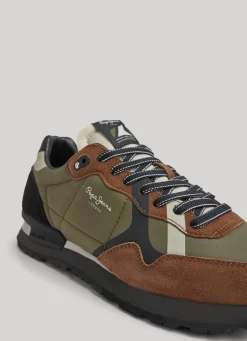 Men Pepe Jeans Brit Print Running Shoes