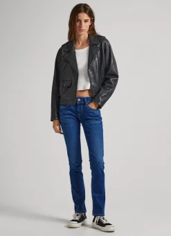 Women Pepe Jeans Brooke Regular Fit Mid-Rise Jeans