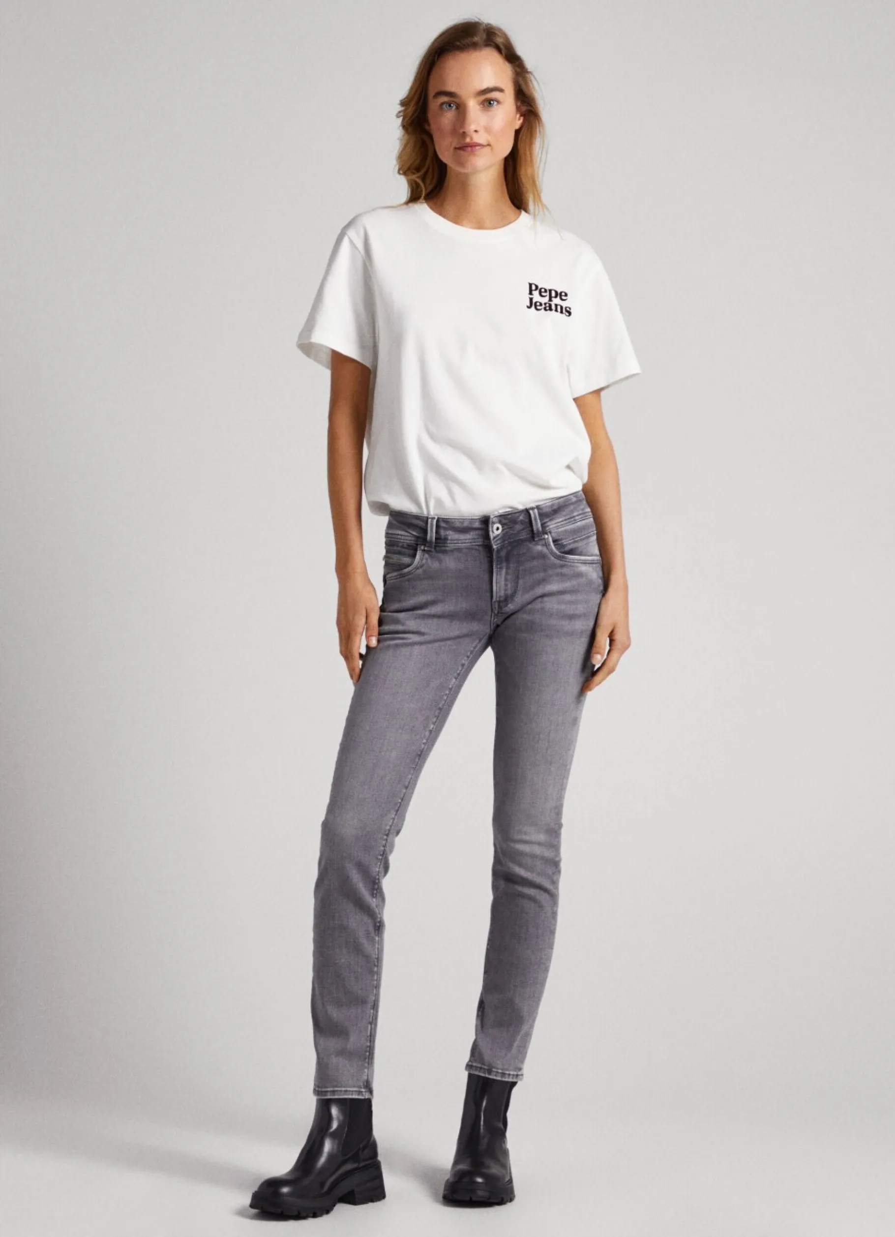 Women Pepe Jeans Brooke Regular Fit Mid-Rise Jeans